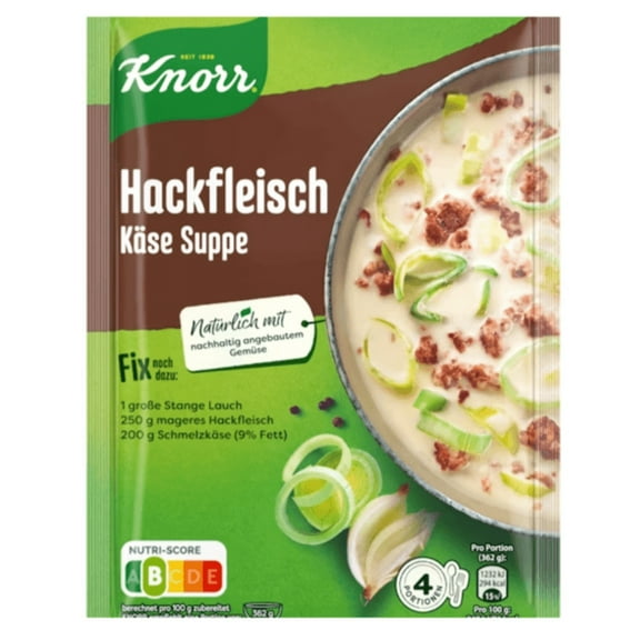 Knorr Fix Ground Meat Cheese Soup (Hackfleisch Kse Suppe)
