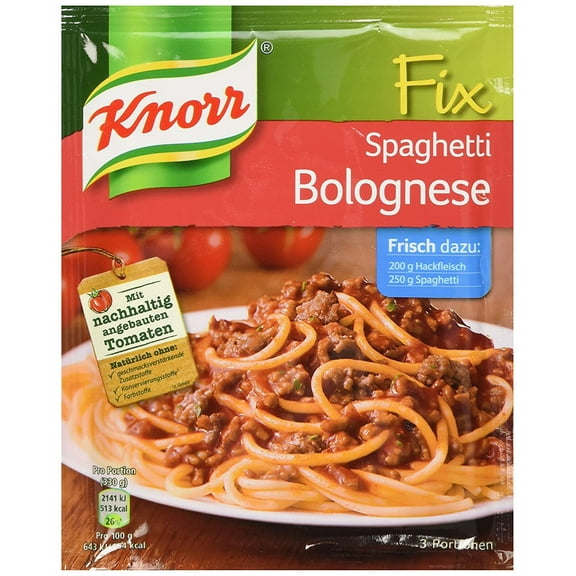 Knorr Fix Spaghetti Bolognese (Spaghetti Bolognese) (Pack Of 4)