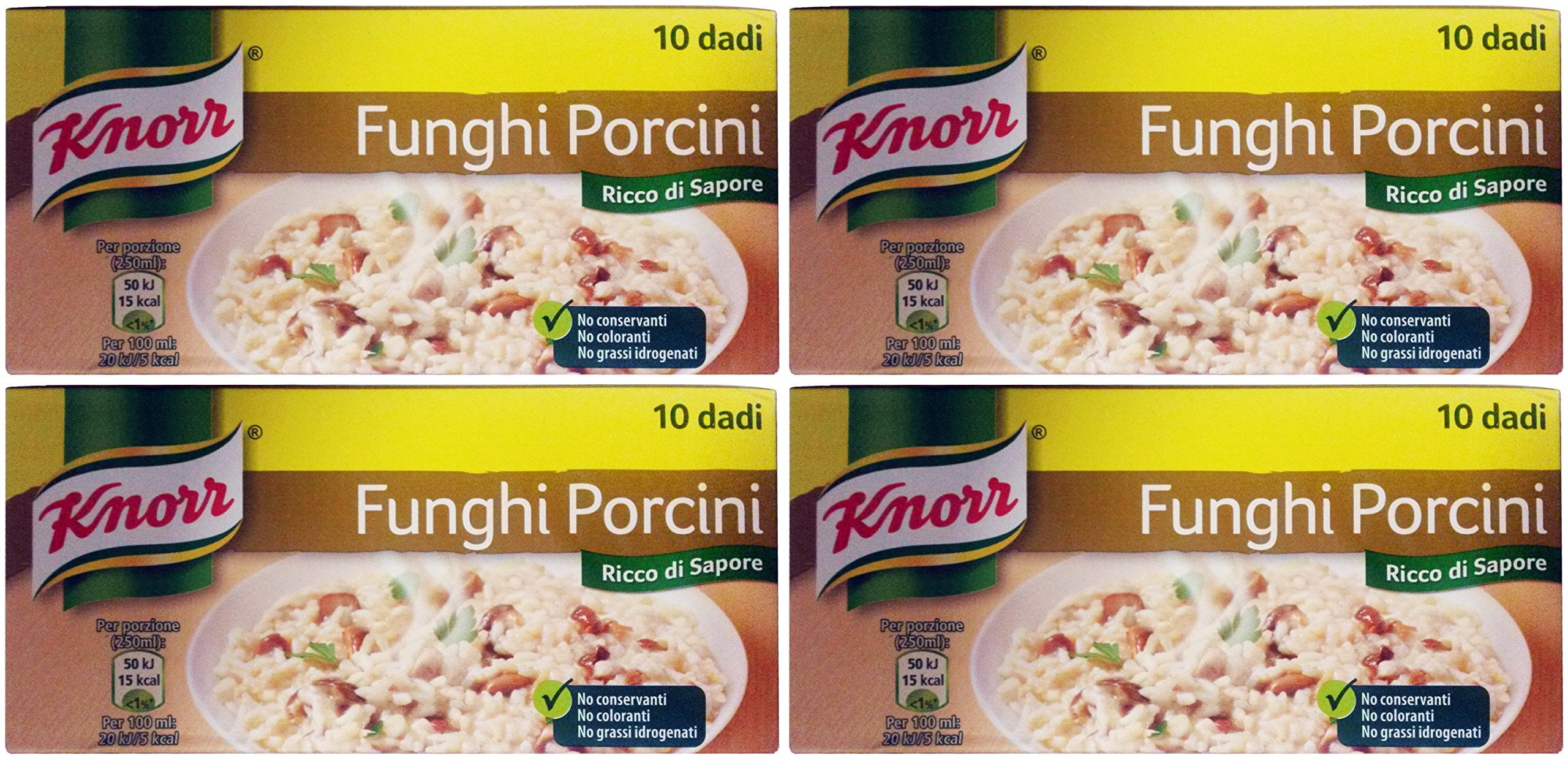 Knorr "Funghi Porcini" Bouillon Cubes, Porcini Mushrooms Taste * Pack