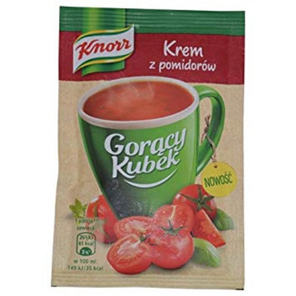 Knorr Goracy Kubek Krem z Pomidorow Creme of Tomatoes 18g Bag (5-Pack)