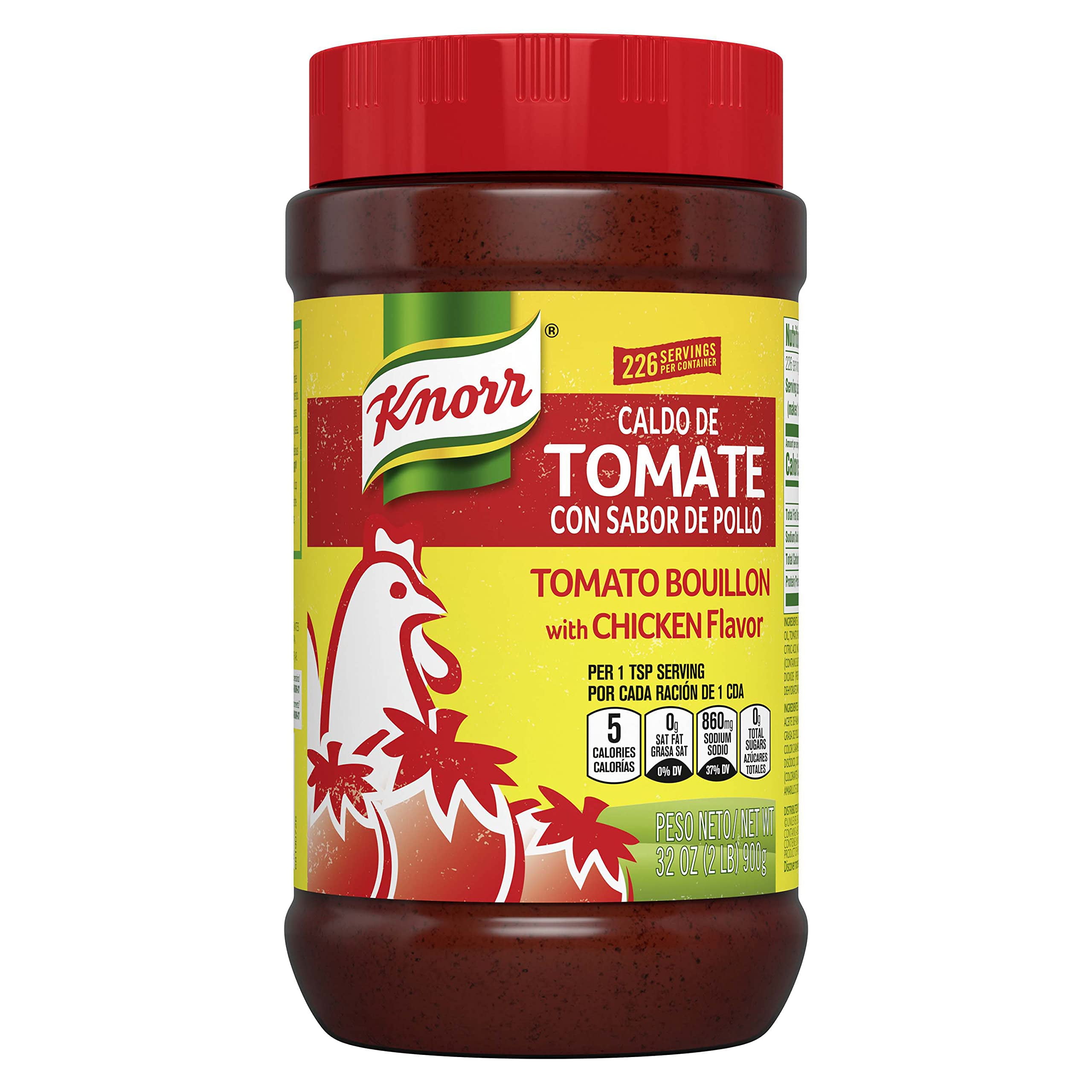 Knorr Granulated Bouillon For Sauces, Soups And Stews Tomato Chicken Fat And Cholesterol Free 32 Oz