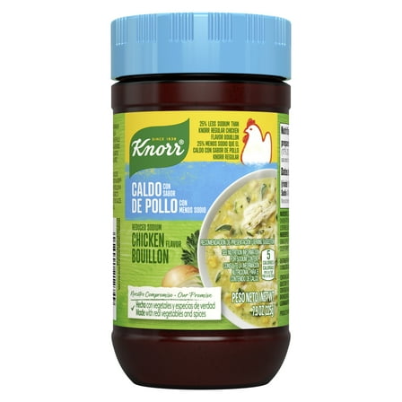 Knorr Granulated Reduced Sodium Chicken Bouillon Ground, 7.9 oz Jar