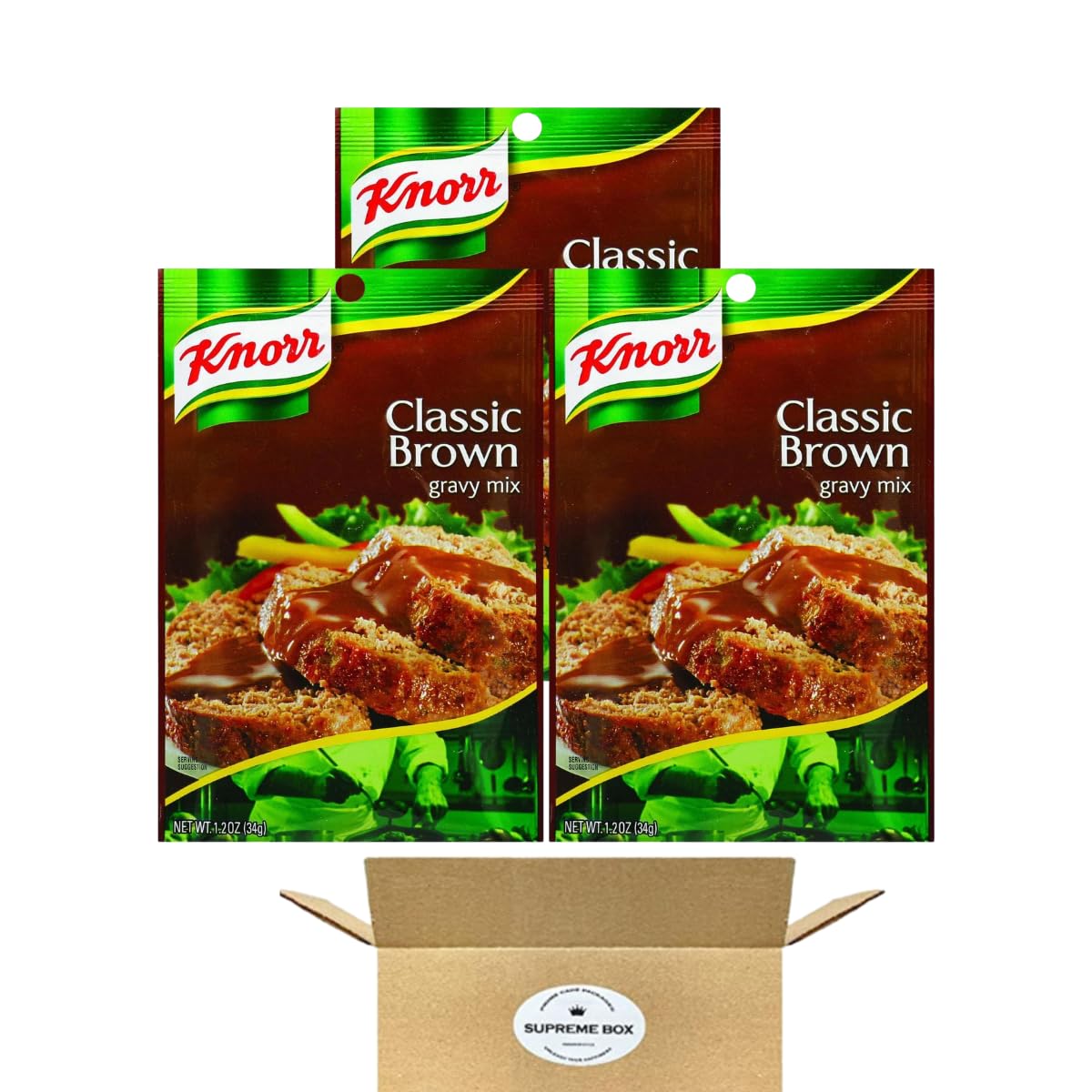Knorr Gravy Mix For Delicious Easy Meals and Side Dishes Classic Brown
