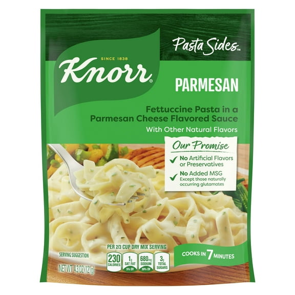 Knorr No Artificial Flavors Butter and Herb Pasta Sides Ready Meals, 7 Minute Cook Time, 4.4 oz (Pack of 4)