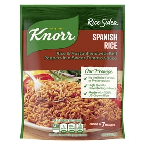 Knorr Spanish Parboiled Rice Cooks in 7 Minutes, No Artificial Flavors, 5.6 oz Regular Pouch