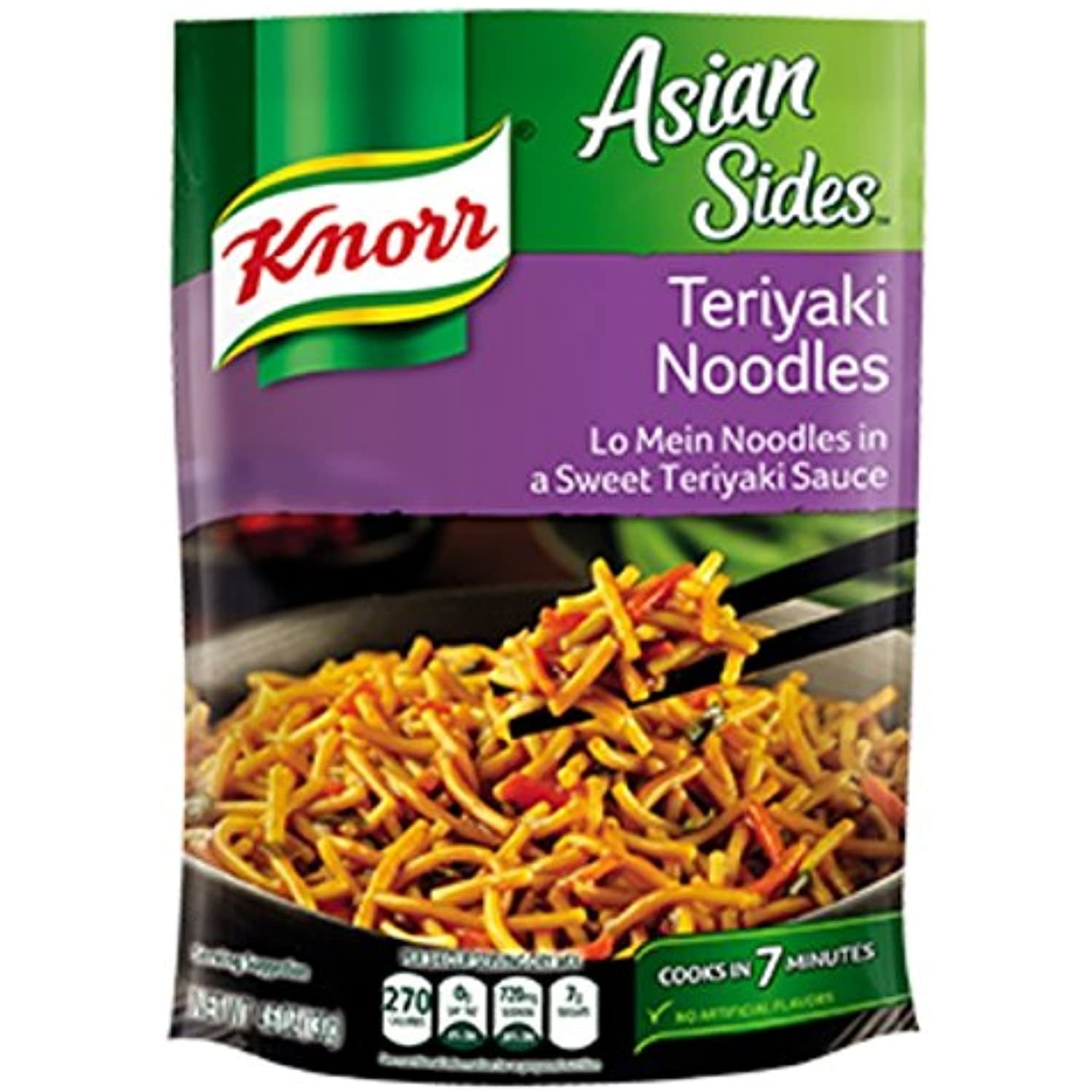 Knorr, Pasta Sides, 4.7Oz Pouch (Pack Of 6) (Choose Flavors Below) (Asian Sides Teriyaki Noodles)