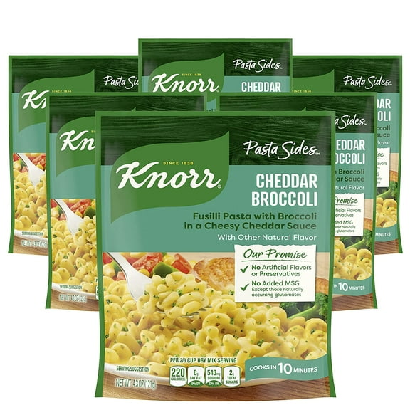 Knorr Pasta Sides Cheddar Broccoli, 4.3 Oz 6 Count