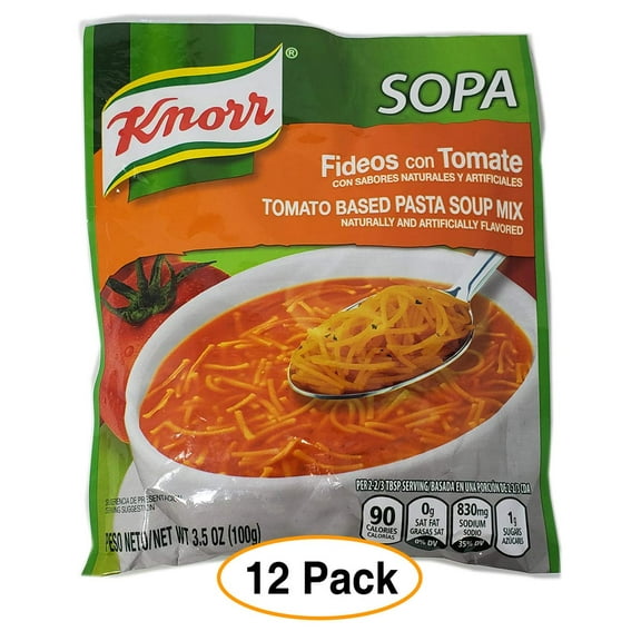 Knorr Pasta Soup Mix, Tomato Based Noodle Pasta, 3.5 oz Pack Of 12