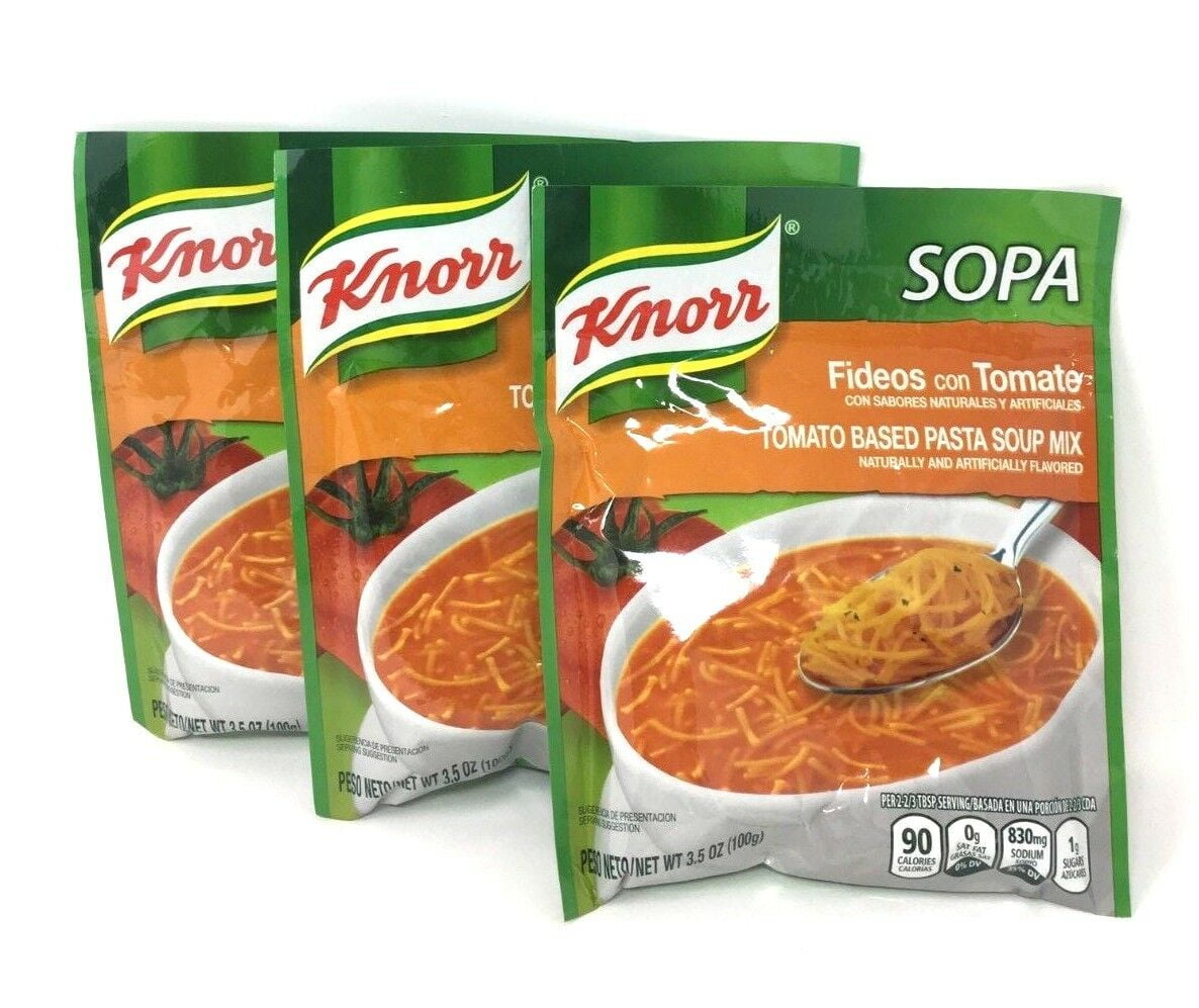 Knorr Pasta Soup Mix, Tomato Based Noodle Pasta, 3.5 oz- Pack of 3