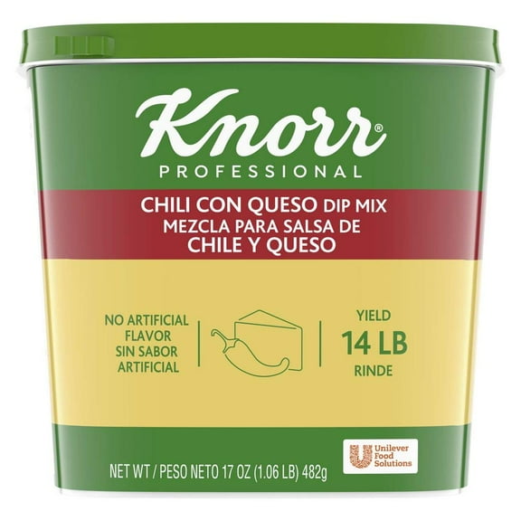 Knorr Professional Chili Con Queso Dip Mix Vegetarian, No Artificial Flavors or Added MSG, 0g Trans Fat, 1.06 lbs, Pack of 6