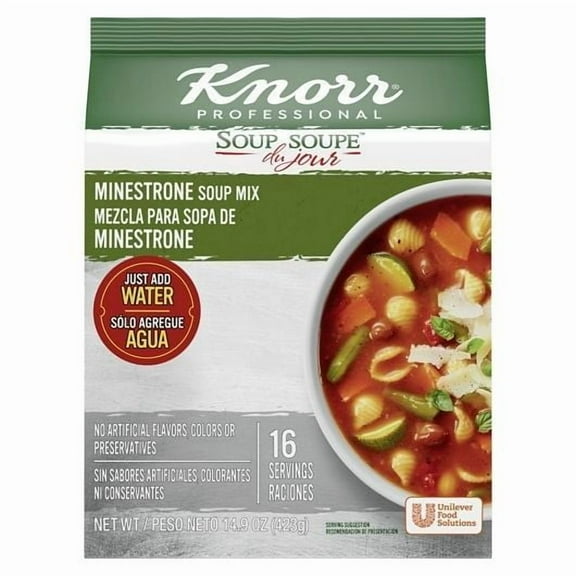 Knorr Professional Soup du Jour Minestrone Soup Mix, 14.9 Ounce -- 4 per case