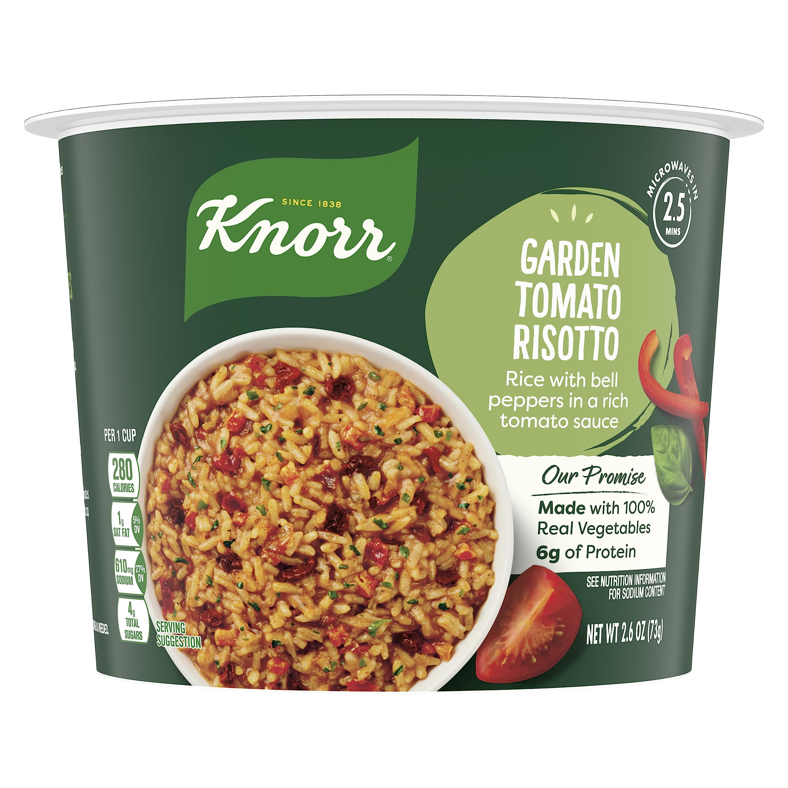Knorr Rice Cup Garden Tomato Risotto 8 Pack Delicious Rice Sides No