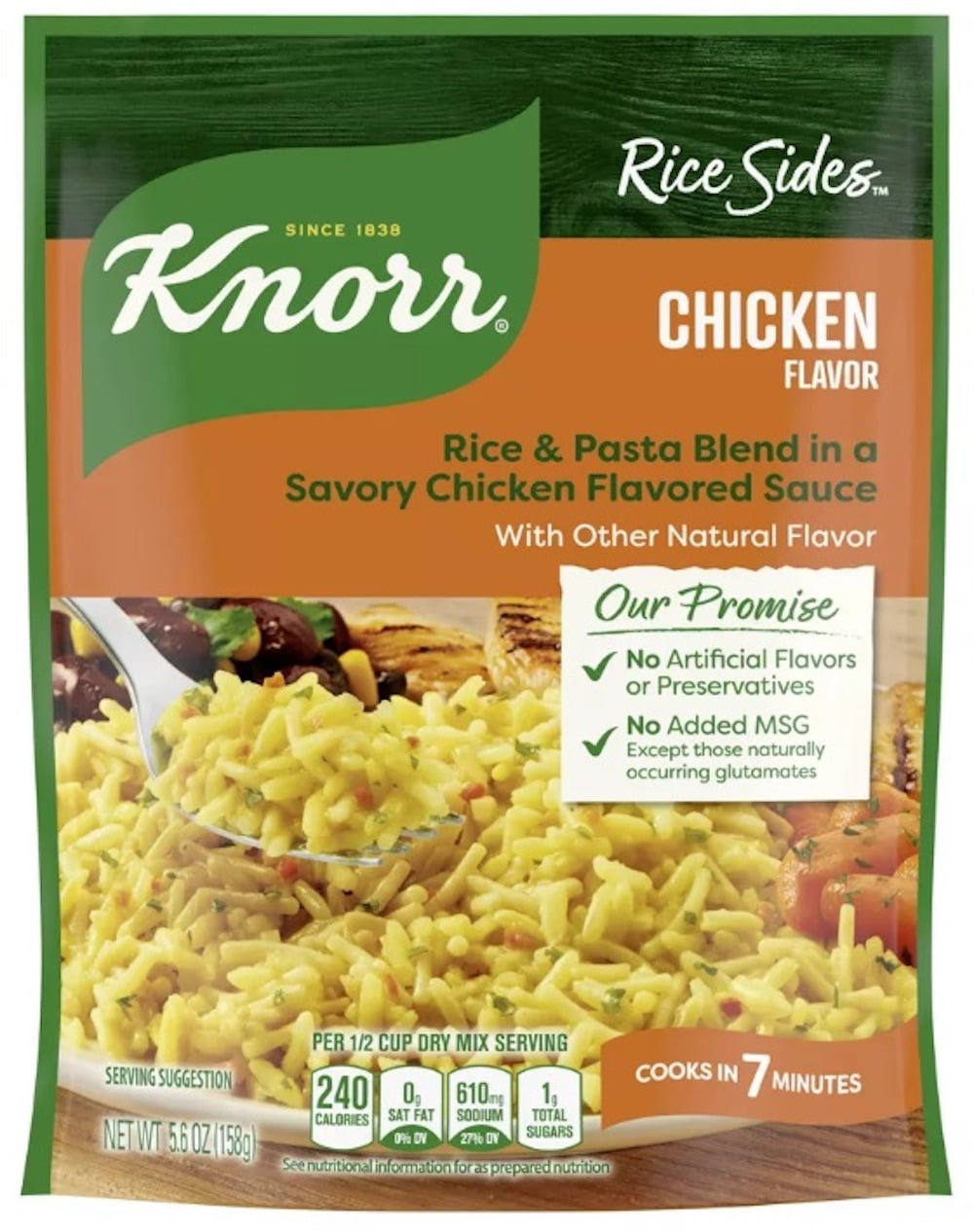 Knorr Rice Sides, Chicken, 5.6oz (Pack of 12)