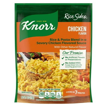 Knorr Rice Sides Chicken Long Grain Rice and Vermicelli Pasta Blend - 5.6 oz- Pack of 2