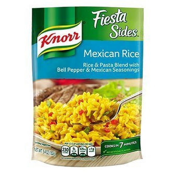 Knorr, Rice Sides, Flavor, 5.4Oz Pouch (Pack Of 6) (Choose Flavors Below) (Fiesta Sides Mexican Rice)