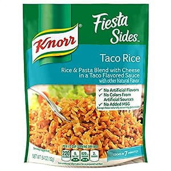 Knorr Rice Sides No Artificial Flavors Taco Rice, Cooks in 7 Minutes, 5.4 oz