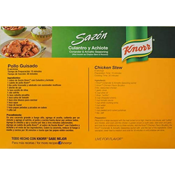 Knorr Sazon Coriander & Annatto Seasoning Mix - 32 Packets