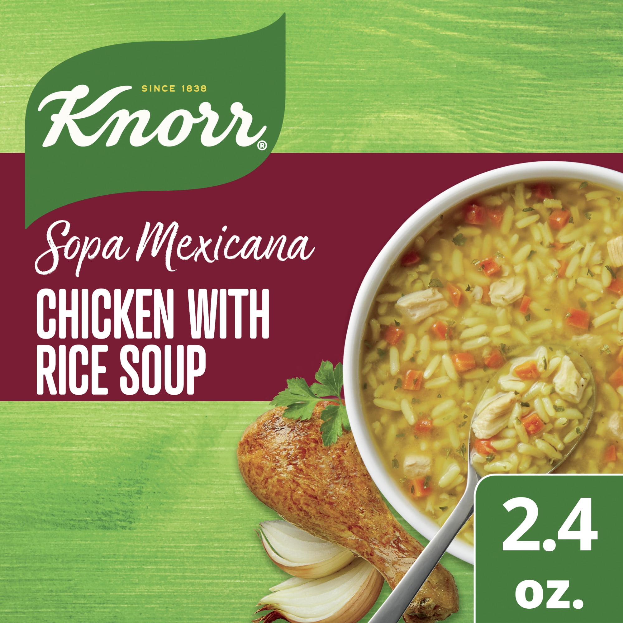 Knorr Chicken Flavored Fried Rice Packaged Meals, 2.6 oz, 8 Pack