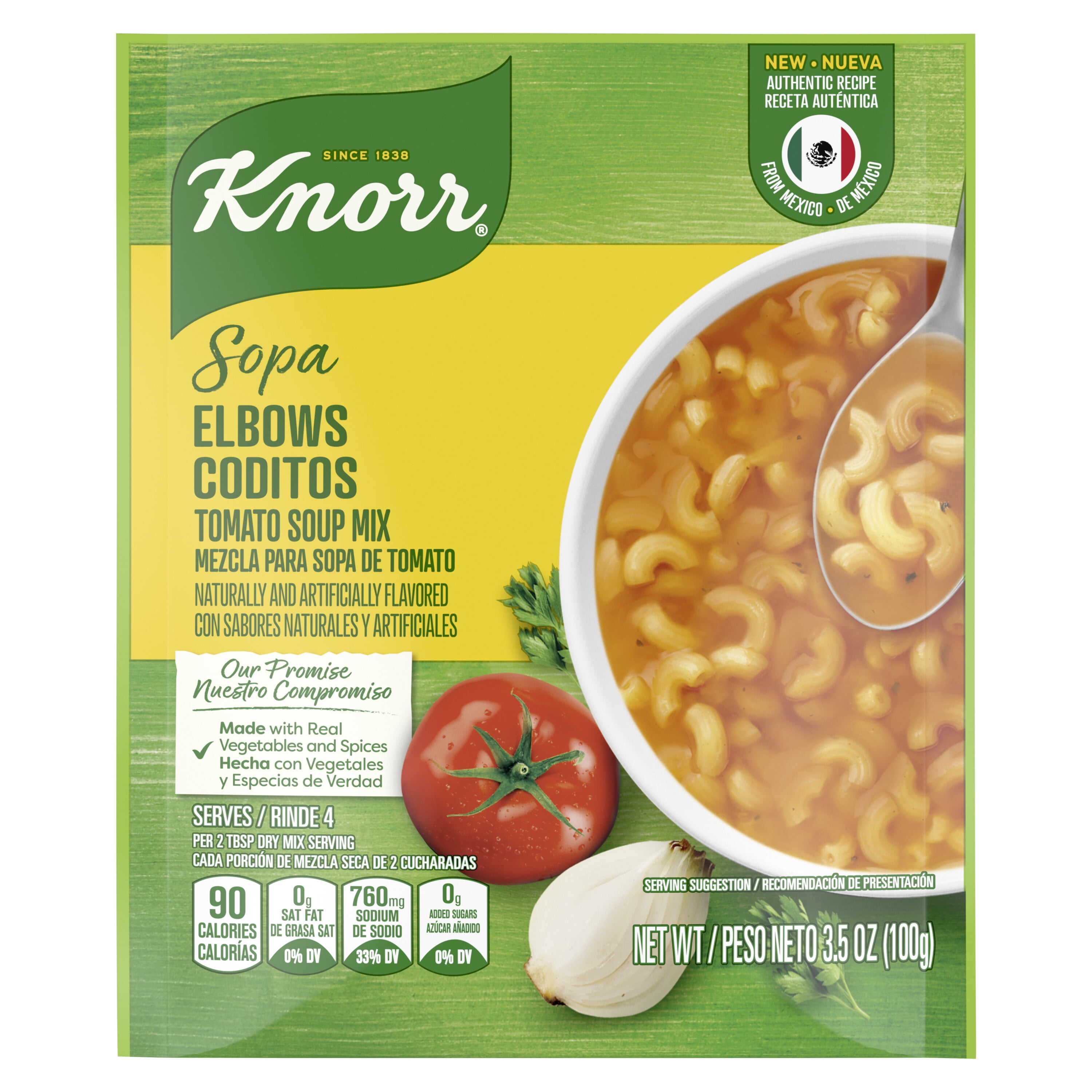 Knorr Sopa/Pasta Soup Mix Tomato Based Elbow Pasta 3.5 oz