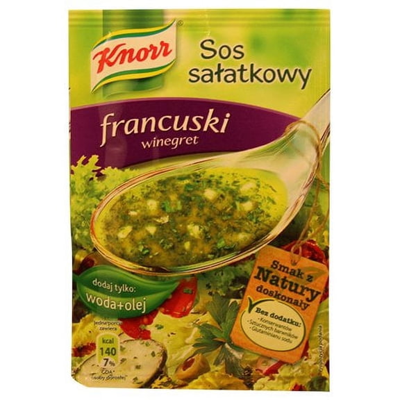 Knorr Sos Salatkowy Francuski French Style Vinaigrette Sauce for Salads 9g 3-Pak