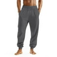 thumbnail image 1 of Knosfe Mens Big and Tall Sweatpants Joggers Fall Winter Fashion 2025 Fleece Basic Active Comfy Casual Workout Pants Dark Gray XL, 1 of 8