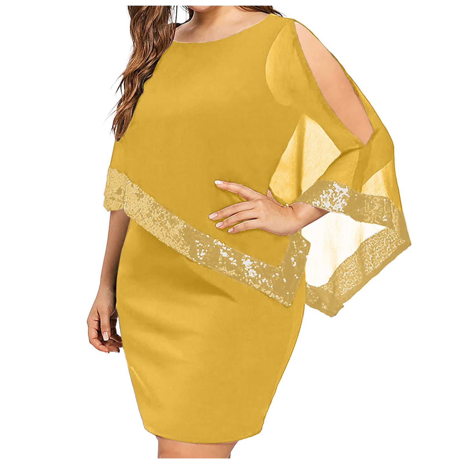 Knosfe Plus Size Dresses For Curvy Women 2024 Trendy Irregular Chiffon knosfe-plus-size-dresses-for-curvy-women-2024-trendy-irregular-chiffon