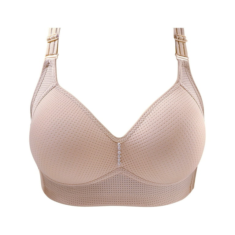 Bras for Large Breasted Women Full Coverage Wire-Free T-Shirt Bra