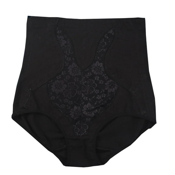 Knosfe Womens Briefs High Waisted Shapewear Tummy Control Solid Women’s Underwear Black M
