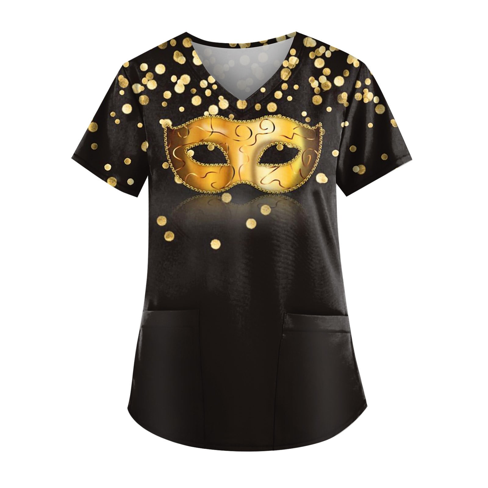 mardi gras v neck t shirts