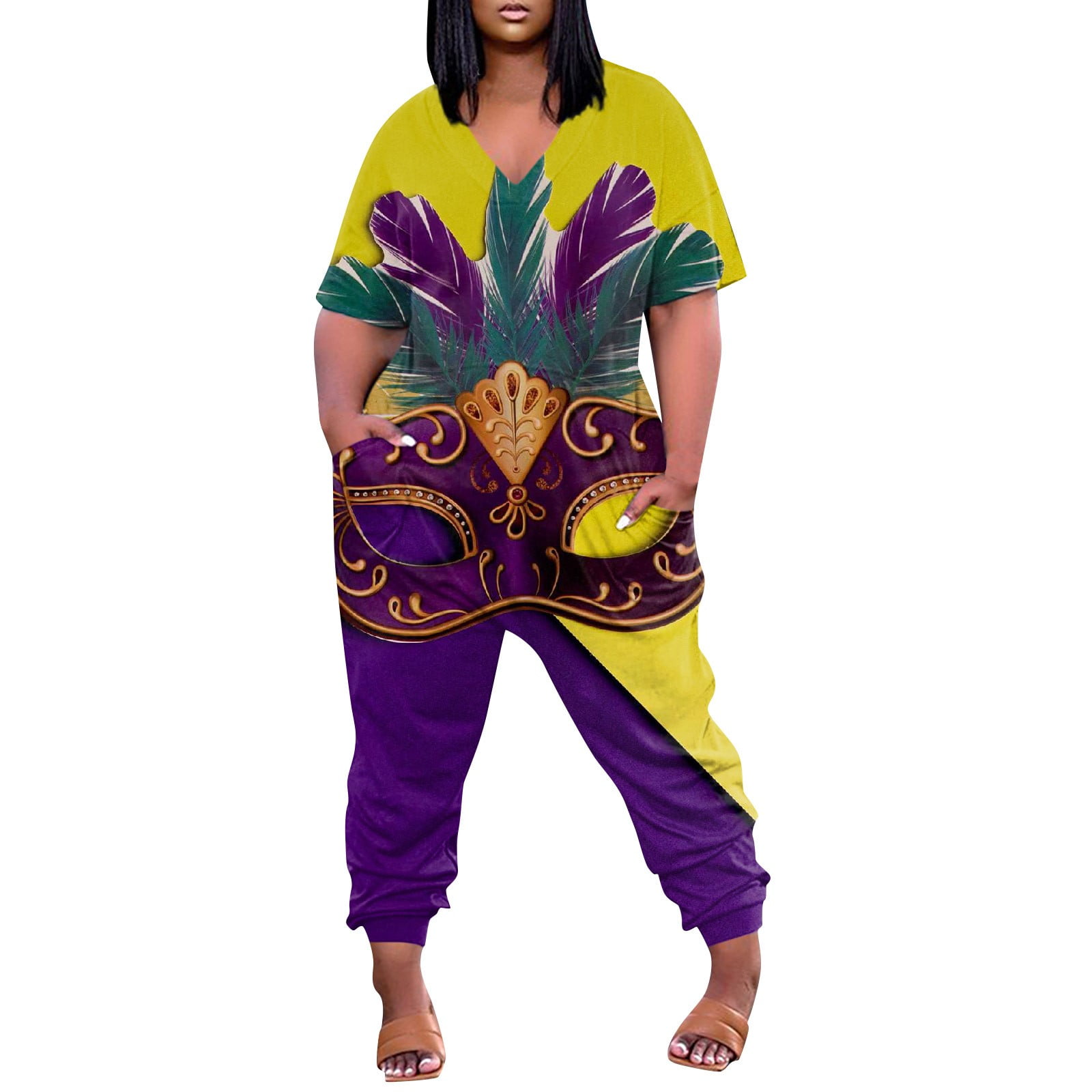 mardi gras jumpsuit