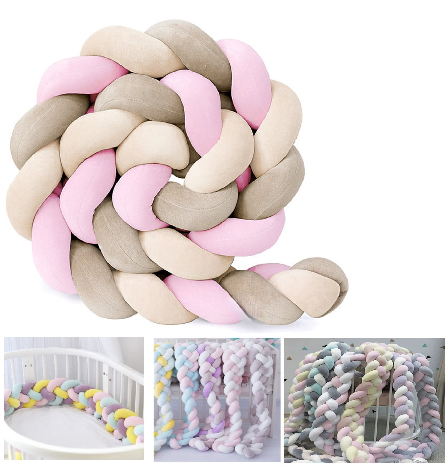 Knot Ball Pillow, Round Decorative Throw Pillows Cushion, Children Room Decoration Plush Toys Calming Stress Relief Toy