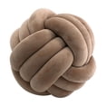 thumbnail image 1 of Knot Ball Pillow, Round Throw Pillow Cushion Home Decoration, Soft Plush Knotted Ball Pillow for Sofa Bed(Khaki-1,20x20cm), 1 of 6