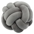 thumbnail image 1 of Knot Ball Pillow, Velvet Round Knotted Pillow Cushion Home Decorative, Knot Pillow for Home Sofa Couch Bedroom Living Room Decor, 1 of 2