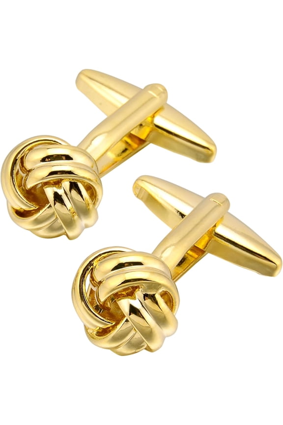 Knot Cufflinks in Gift Box Cuff Links for Men Lady Daily Wear Business Wedding Party Tuxedo Shirt Birthday Gift