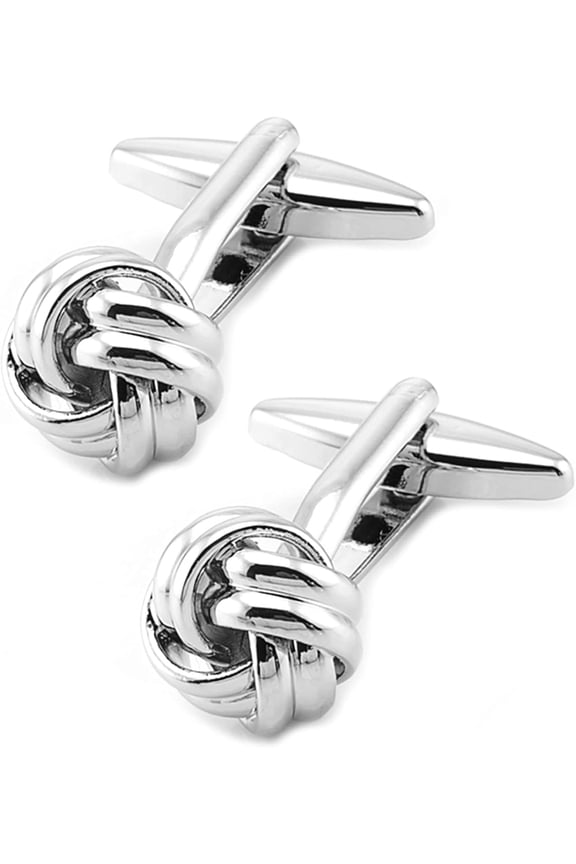 Knot Cufflinks in Gift Box Cuff Links for Men Lady Daily Wear Business Wedding Party Tuxedo Shirt Birthday Gift