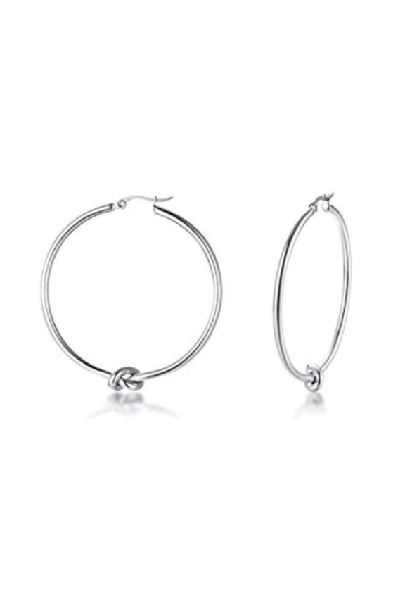 Knot Hoop Earrings