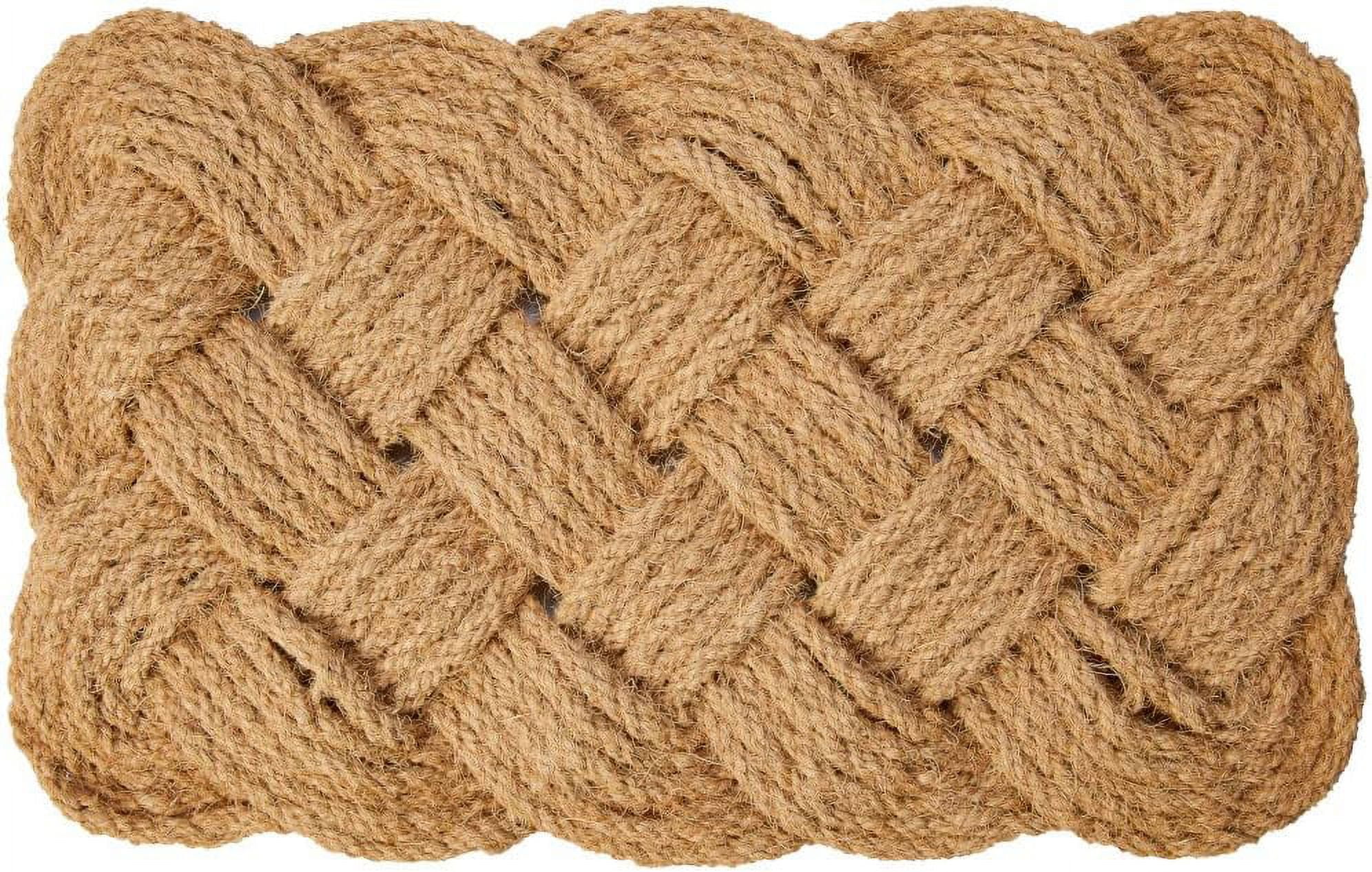 KnotIcal , HandStenciled, AllNatural Coconut Fiber Coir Doormat 18