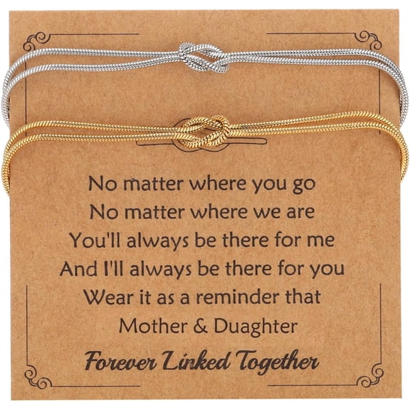 Knot Matching Bracelets for Couples Mother/Father Daughter Bracelets Dainty Forever Infinity Matching Bracelets for bf and gf