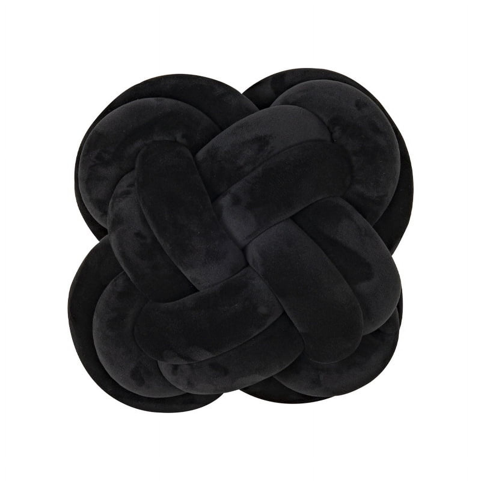 Knot Pillow Ball Ring Shape Cushion Pillows Super Soft Knot Ball Pillow Throw Pillow Decorative Knotted Pillow for Home Black Walmart