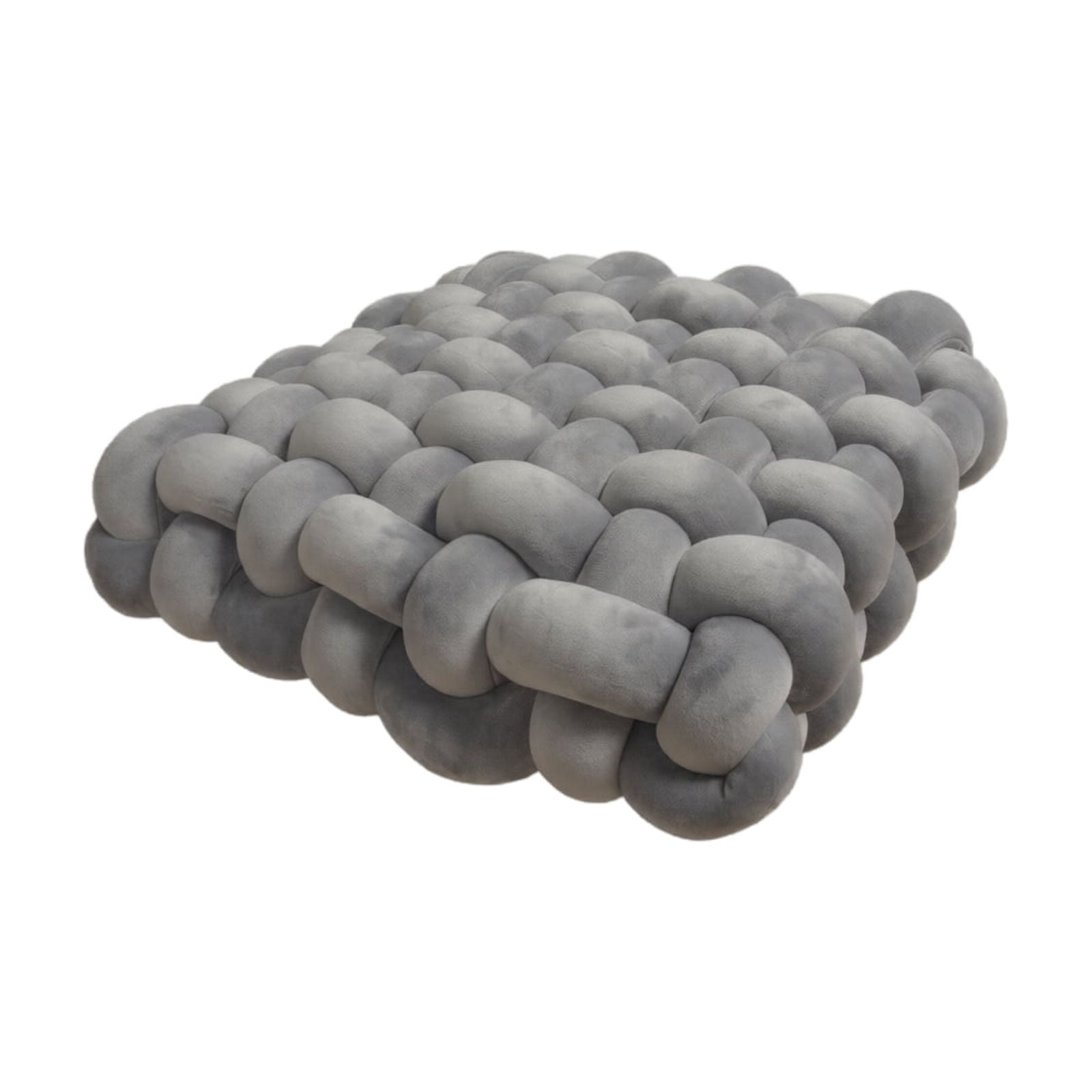 Knot Pillow Meditation Cushion, Large Floor Cushions Sitting Funky Throw Pillows Chair Pillows, Soft Pads Square Knotted Seat Cushions for Home Decoration Living Room Bedroom Sofa Couch