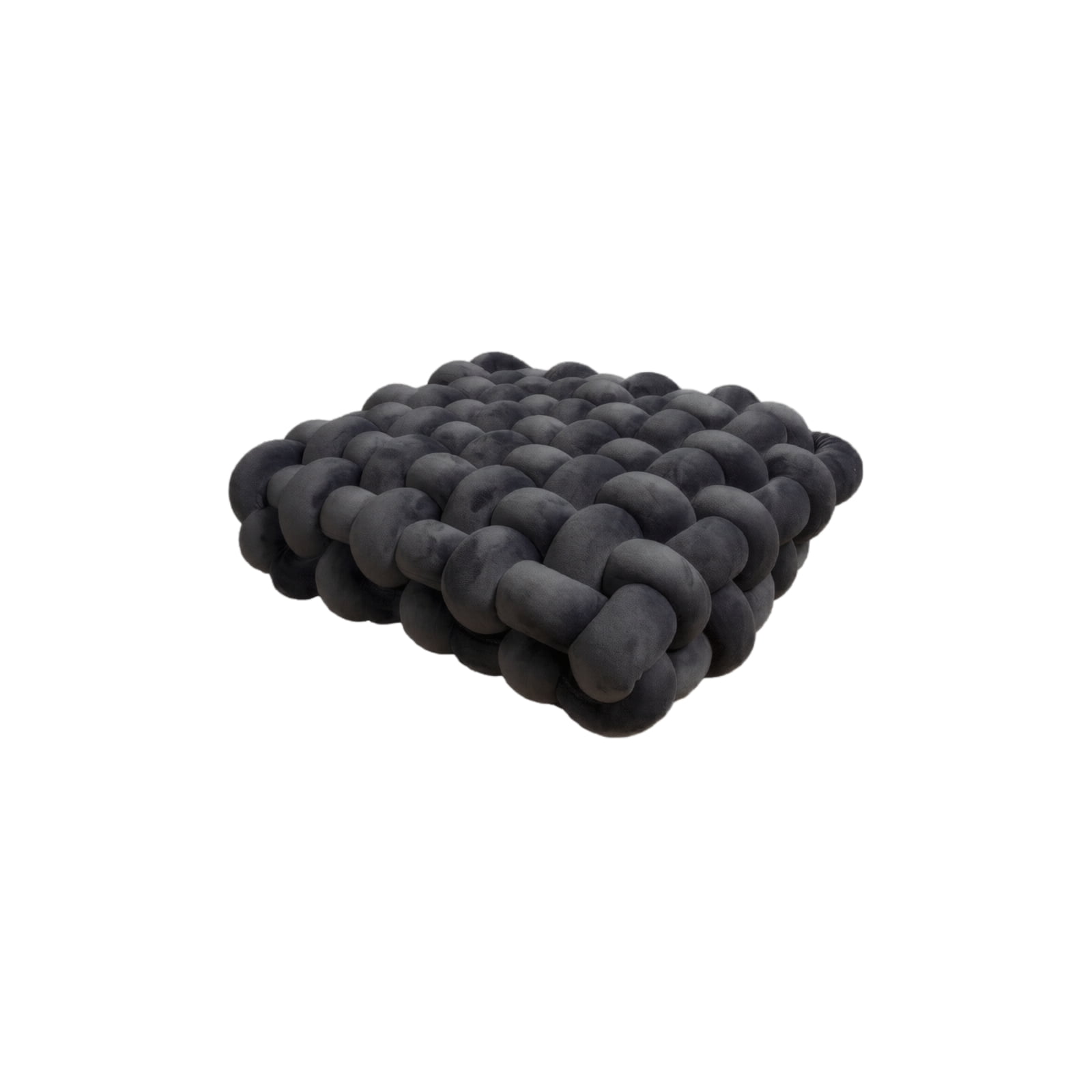 Knot Pillow Meditation Cushion, Large Floor Cushions Sitting Funky Throw Pillows Chair Pillows, Soft Pads Square Knotted Seat Cushions for Home Decoration Living Room Bedroom Sofa Couch