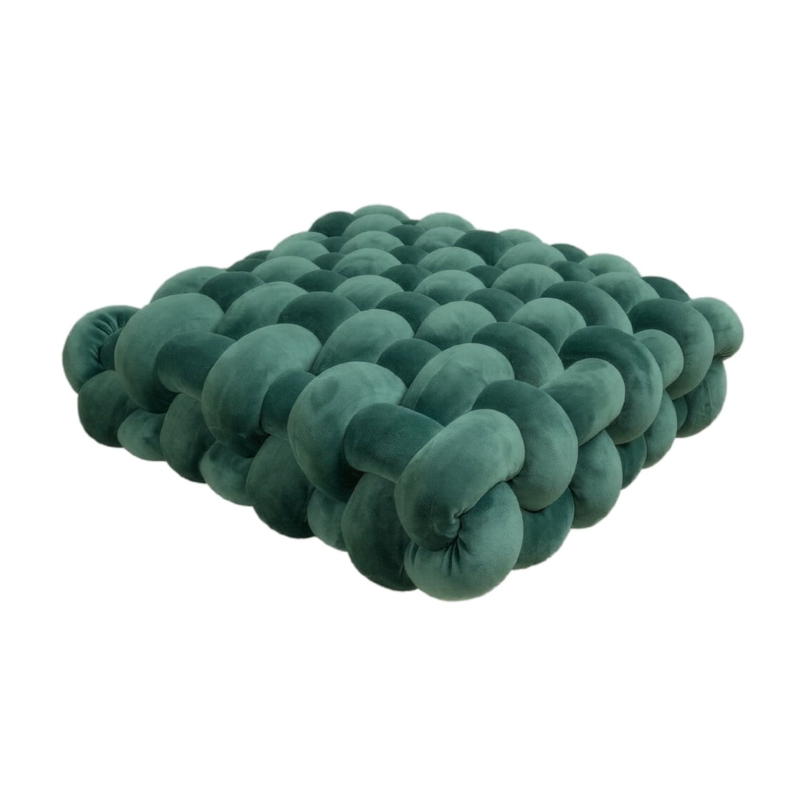 Knot Pillow Meditation Cushion, Large Floor Cushions Sitting Funky Throw Pillows Chair Pillows, Soft Pads Square Knotted Seat Cushions for Home Decoration Living Room Bedroom Sofa Couch