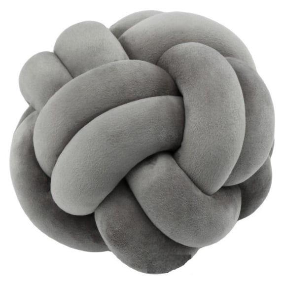 Knot Pillow Soft Plush Throw Pillow Decorative Knotted Ball Pillow Hand Woven Cushion Boho Style for Sofa Bed Living Room Home Decor