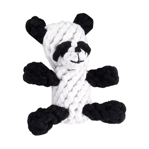 Knot Rope Ball Chew Dog Puppy Toy Pet Chew Toy Cute - Panda