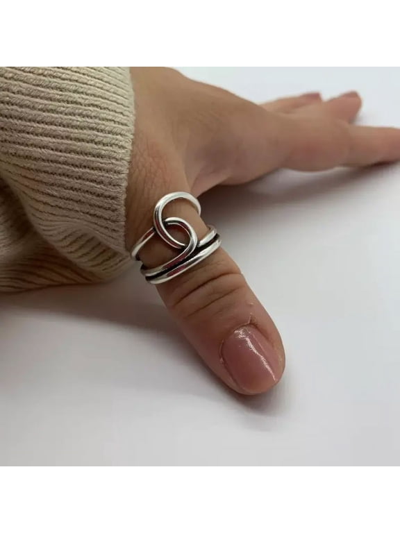 Knot Thumb Ring 934 Sterling Silver Band & Statement Ring Handmade Ring All Size