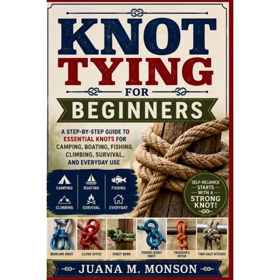 Knot Tying for Beginners: A Step-by-Step Guide to Essential Knots for Camping, Boating, Fishing, Climbing, Survival, and, (Paperback)