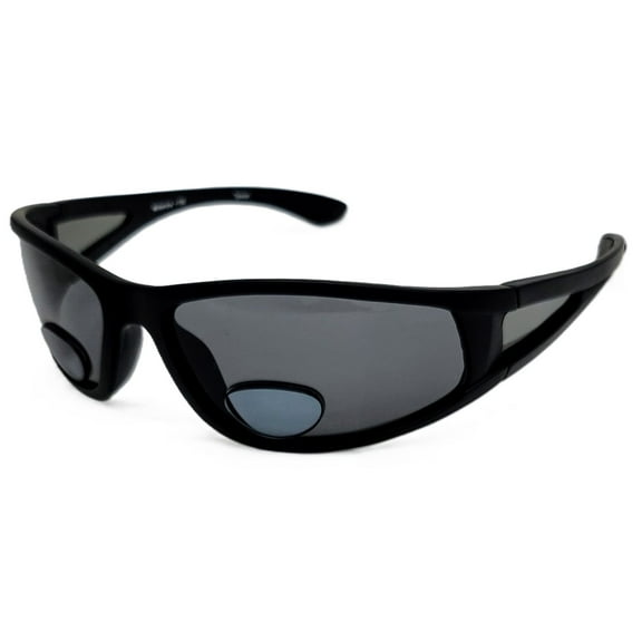 KnotMaster McKenzie Polarized Black Bifocal Fishing Sunglasses Readers Unisex Sports  2.50 Power