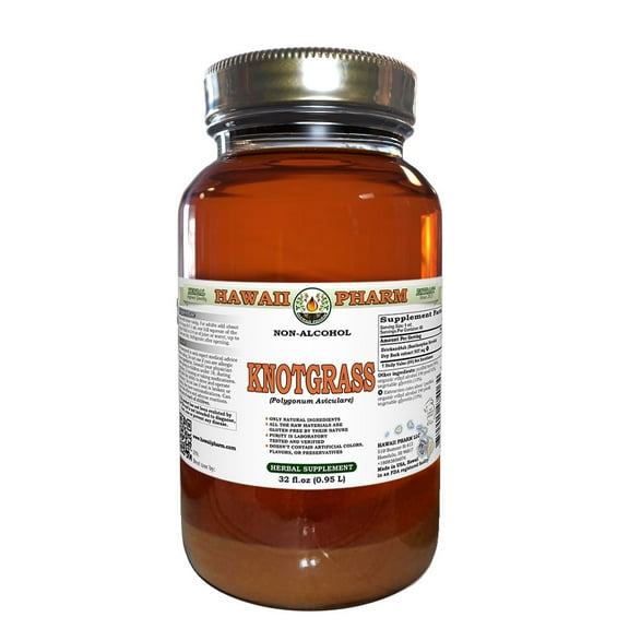 Knotgrass (Polygonum Aviculare) Dry Herb Liquid Extract Tincture. Expertly Extracted by Trusted HawaiiPharm Brand. Absolutely Natural. Proudly made in USA. Tincture 32 Fl.Oz