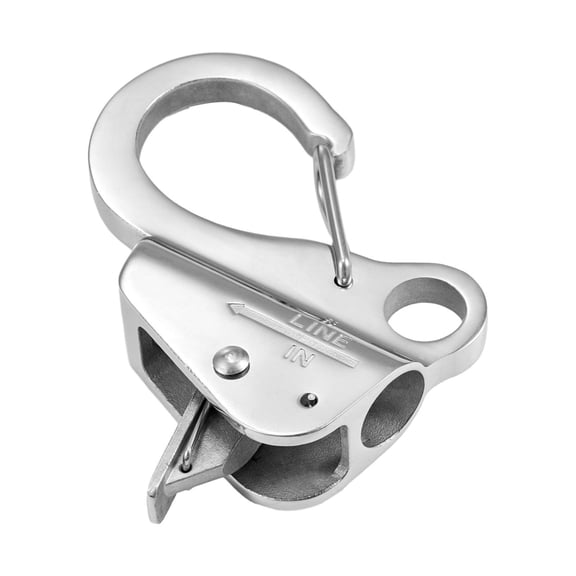 Knotless Boat Anchor Hook, 304 Stainless Steel Quick Release Clip, Holds 3700LB, Compatible with 3/8"-5/8" Anchor Rope Secure Slide Anchor System