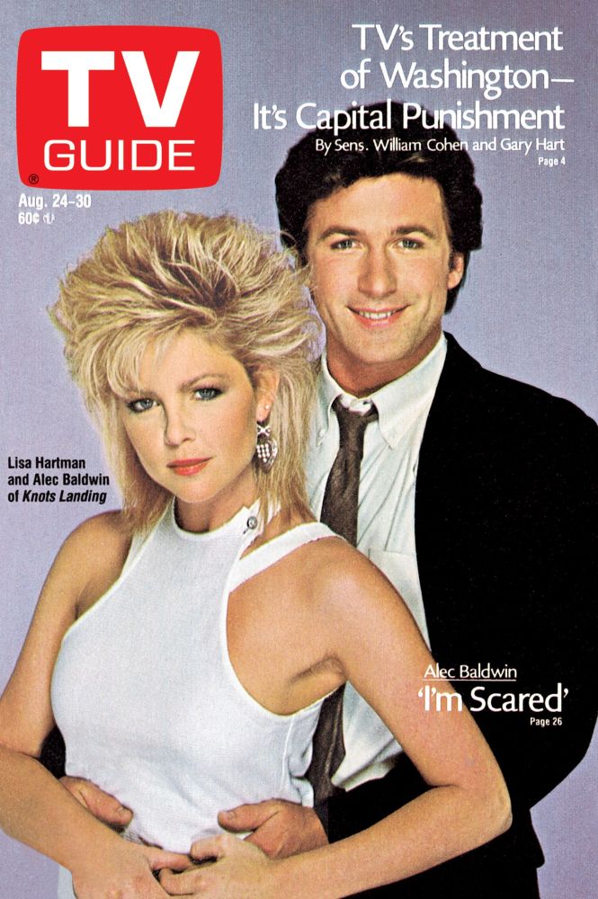 Knots Landing, Lisa Hartman, Alec Baldwin, Tv Guide Cover, August 2430